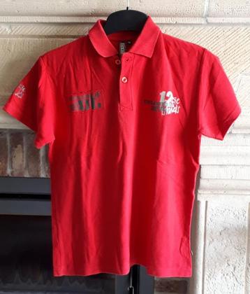 Poloshirt - print - jongens - Unlocked - rood - 152/158 beschikbaar voor biedingen