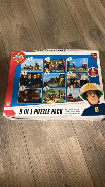 9 puzzles van brandweerman sam beschikbaar voor biedingen