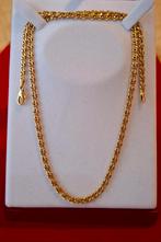 18k gouden halsketting met 750 gestempelde afwerking, Handtassen en Accessoires, Ophalen, Zo goed als nieuw, Goud, Goud