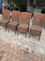 4 lloyd loom stoelen, Ophalen, Gebruikt, Bruin, Riet of Rotan