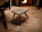 vintage bijzettafel met bloemenmotief / plantentafel, Antiek en Kunst, Ophalen of Verzenden