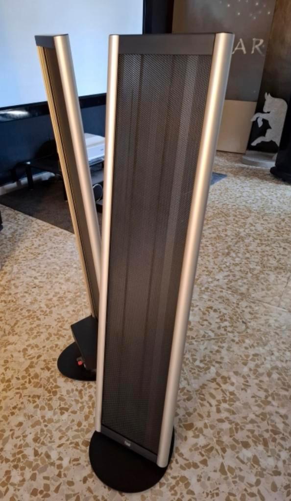 Final F400i elektrostaten haarscherp geluid, mét sub-optie, Audio, Tv en Foto, Luidsprekerboxen, Zo goed als nieuw, Front, Rear of Stereo speakers