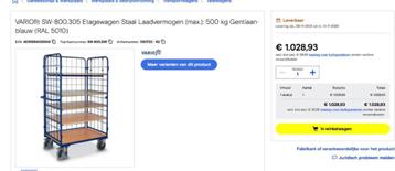 magazijn magazijnkarren: stockage beschikbaar voor biedingen
