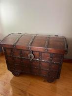 Coffret vintage en bois massif, Enlèvement, Comme neuf