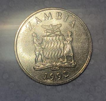 Zambia 5 Kwacha Coin uit 1992 - Zeer goede staat  beschikbaar voor biedingen