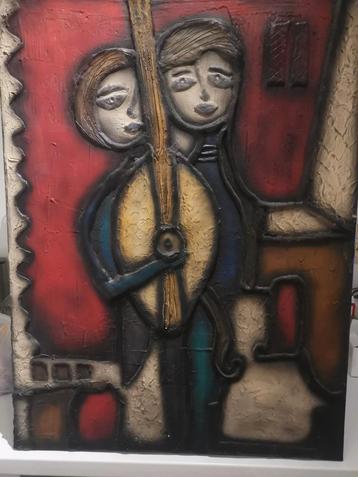  Origineel schilderij 60x80 cm – handgemaakt en gesigneerd beschikbaar voor biedingen