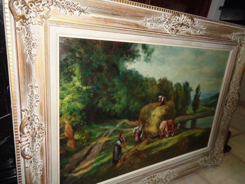 *Grote prachtige gesigneerde & gedateerde ( '65) schilderij, Antiek en Kunst, Kunst | Schilderijen | Klassiek, Ophalen of Verzenden