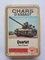 Chars d'Assaut Quartet Jeu d'Atout Vintage, Collections, Jeu(x) des sept familles, Utilisé, Enlèvement ou Envoi