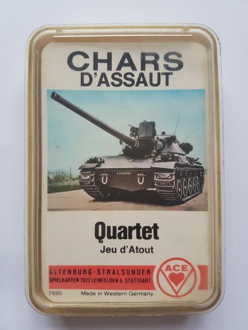 Kwartet Assault Tanks Vintage activaspel, Verzamelen, Speelkaarten, Jokers en Kwartetten, Gebruikt, Kwartet(ten), Ophalen of Verzenden