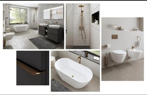 Ensemble de salle de bain complet Duravit Wave en bronze bro, Maison & Meubles, Salle de bain | Salle de bain complète, Neuf, Enlèvement