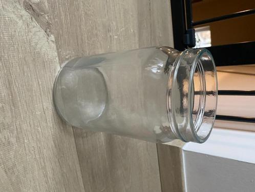 Ronde glazen vaas, Huis en Inrichting, Woonaccessoires | Vazen, Gebruikt, Minder dan 50 cm, Glas, Ophalen of Verzenden