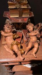 Twee oostenrijkse houten engeltjes, Antiek en Kunst, Ophalen