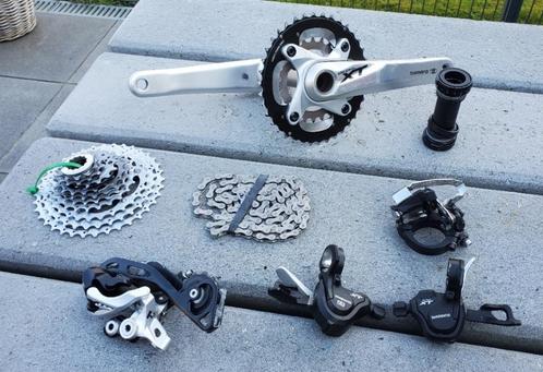 Shimano XT-780 2x10 groupset compleet, Fietsen en Brommers, Fietsonderdelen, Gebruikt, Mountainbike, Overige typen, Ophalen of Verzenden