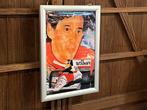 Verlichte poster Ayrton Senna, Mclaren Marlboro, Verzamelen, Ophalen, Formule 1