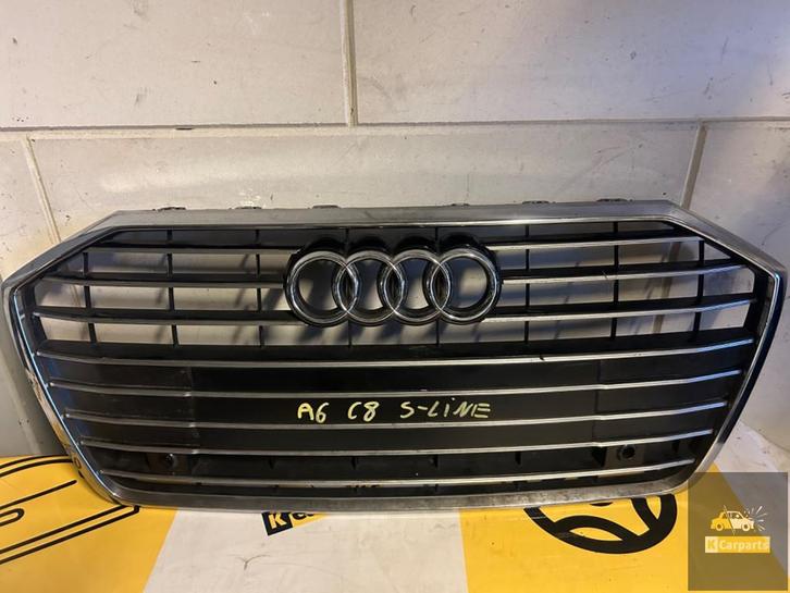 Audi A6 4K S-Line Grille Voorzijde 4K0853651B, Auto-onderdelen, Carrosserie, Bumper, Audi, Voor, Gebruikt