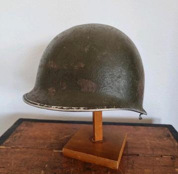 US WW2 M1 Helmet Front Seam + Number/name beschikbaar voor biedingen