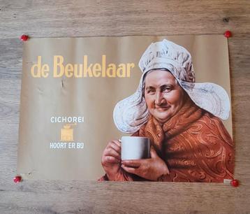 Zeldzame vintage poster van Beukelaar 1954 beschikbaar voor biedingen
