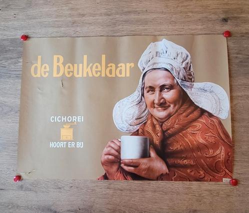 Zeldzame vintage poster van Beukelaar 1954, Verzamelen, Posters, Gebruikt, Ophalen of Verzenden