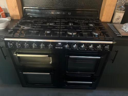 Smeg Victoria TR4110 fornuis – 110 cm – Zwart, Elektronische apparatuur, Fornuizen, Gebruikt, Vrijstaand, Gas, 5 kookzones of meer
