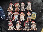 Houten kerstboom ornamenten honden, Ophalen of Verzenden