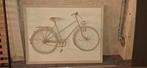 fietsframe op kader, Antiek en Kunst, Ophalen
