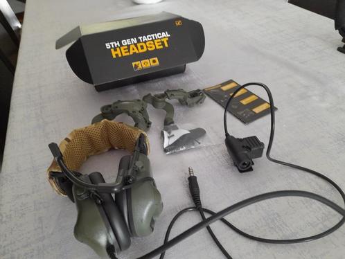 TACTICAL HEADSET 5 EME GENERATION, Sport en Fitness, Schietsport-accessoires, Zo goed als nieuw, Ophalen