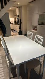 Table 6/8 avec 4 chaises, Maison & Meubles, Comme neuf