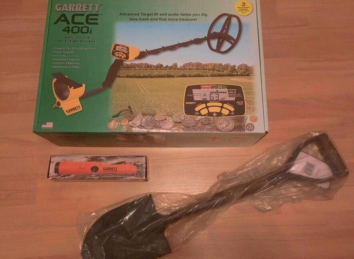 Garrett ACE 400i, Hobby & Loisirs créatifs, Détecteurs de métaux, Comme neuf, Plus de 30 cm, Garrett, Enlèvement ou Envoi