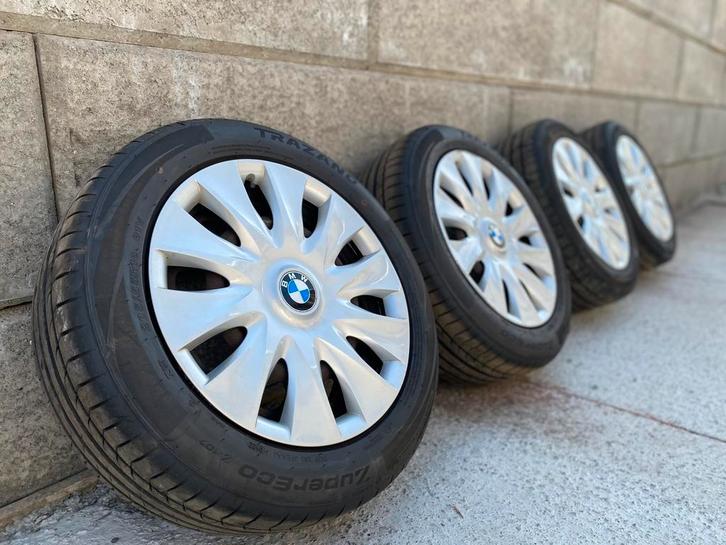 kit été jantes BMW Serie 1 F20 F21, Auto-onderdelen, Banden en Velgen, Velg(en), Zomerbanden, 16 inch, 205 mm, Personenwagen, Gebruikt