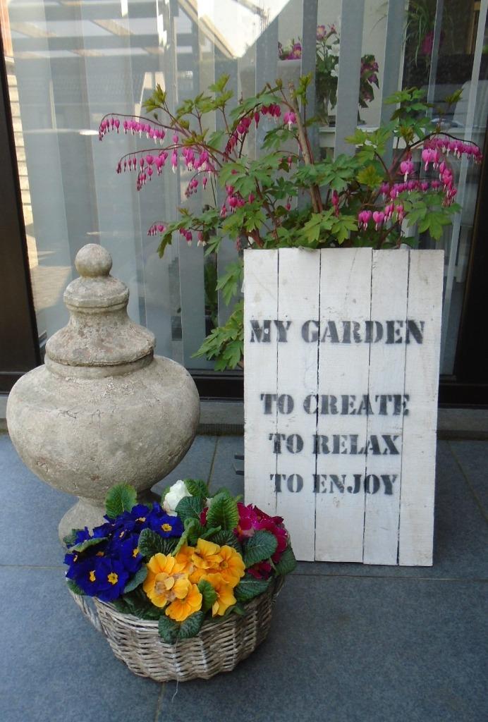 TUIN DECORATIE HOUT MY GARDEN 59 x 35 CM Nieuw, Ophalen of Verzenden, Nieuw