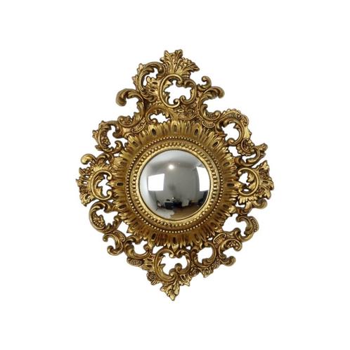 Klassieke Vintage Butler Spiegel Gouden Barok Lijst Heksenoo, Antiquités & Art, Antiquités | Miroirs, Moins de 50 cm, Moins de 100 cm