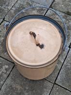 emaille wasaker met deksel, Ophalen