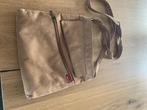 stoffen bruine handtas, Ophalen of Verzenden, Gebruikt, Handtas