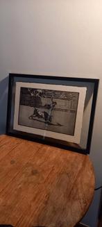 Spaanse stierengevechten litho, Ophalen