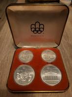 Zilveren doos van de Olympische Spelen van Montreal 1976, Postzegels en Munten, Ophalen of Verzenden, Zilver