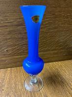 Blauw vaasje, Ophalen, Zo goed als nieuw, Blauw, Glas