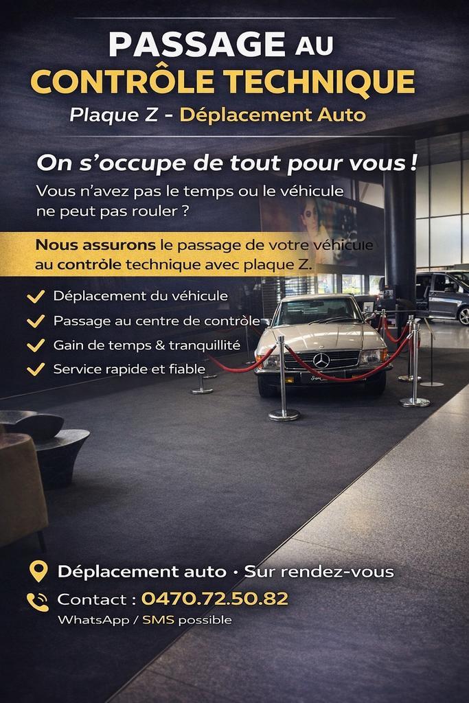 Plaque Z controle technique, déplacement auto, Articles professionnels, Exploitations & Reprises