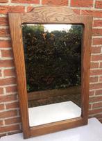 Oude spiegel in eikenhout, 50 tot 100 cm, Minder dan 100 cm, Rechthoekig, Ophalen