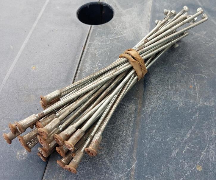 17" CPI SM 50 spaken op het voorwiel, Fietsen en Brommers, Brommeronderdelen | Algemeen, Gebruikt, Overige typen, Ophalen of Verzenden