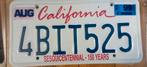 US USA Plaque immatriculation Californie - Décoration, Enlèvement ou Envoi, Utilisé