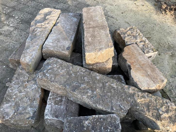 Oude straatborduren, Tuin en Terras, Bielzen en Borduren, Zo goed als nieuw, Border, Ophalen