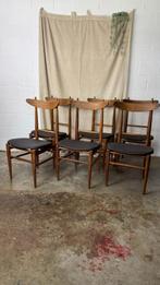 vintage stoelen, Gebruikt, Vintage, Grijs, Vijf, Zes of meer stoelen