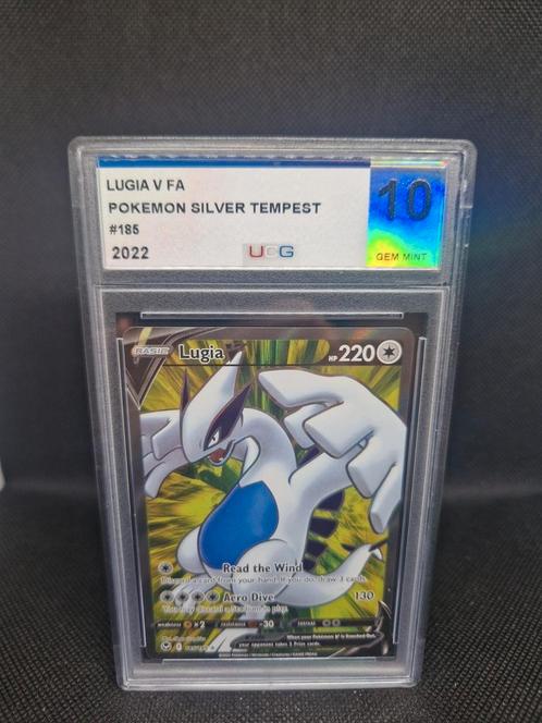 Lugia V Silver Tempest #185 UGC 10, Hobby en Vrije tijd, Verzamelkaartspellen | Pokémon, Zo goed als nieuw, Ophalen of Verzenden