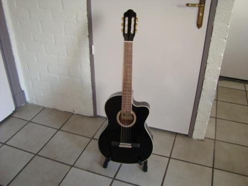 Guitare semi-acoustique DIMAVERY CN600 Klass. (noire, 202218, Musique & Instruments, Instruments | Accessoires, Neuf, Guitare acoustique