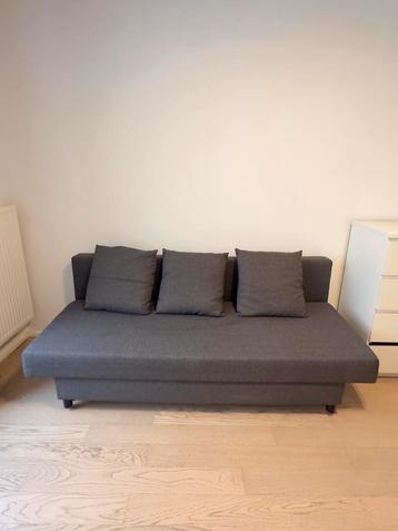 Canapé-lit IKEA ÄLVDALEN 3 places–gris–convertible+rangement, 90 cm, Gris, Comme neuf, Enlèvement