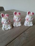 Spaarpot konijn 3 stuks, Verzamelen, Ophalen, Nieuw, Steen, Aardewerk of Keramiek, Dier