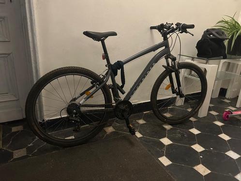 Vélo vtt randonnée - expl 50 gris foncé, Fietsen en Brommers, Fietsen | Heren | Sportfietsen en Toerfietsen, Gebruikt, Overige merken