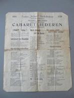 Muziek Fanfare St Jozef Tielt Winge 1938 Cabaretliederen, Musique & Instruments, Partitions, Envoi, Comme neuf, Autres genres