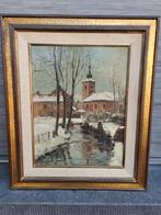 huile sur toile la haine signe simone lienard, Antiquités & Art, Enlèvement ou Envoi