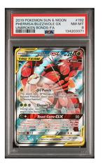 Pokemon PHERMSA/BUZZWOLE GX Unbroken Bonds Sun & Moon PSA 8, Enlèvement ou Envoi, Neuf, Cartes en vrac, Foil